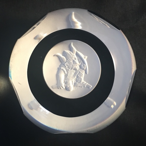 Caithness Scotland Viking Paperweight Art Glass